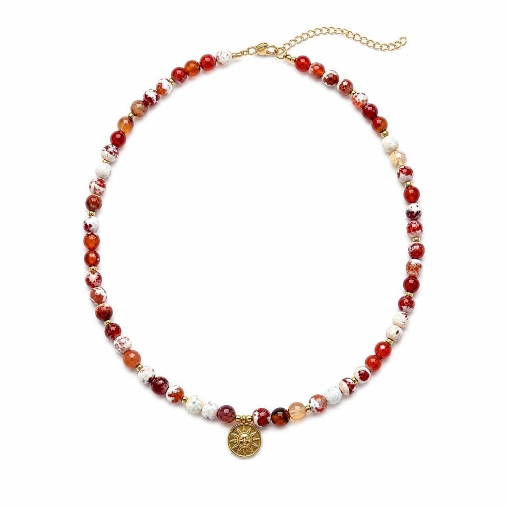 Nomad Red Fire Agate Necklace